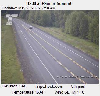 Traffic Cam US 30 at Rainier Summit